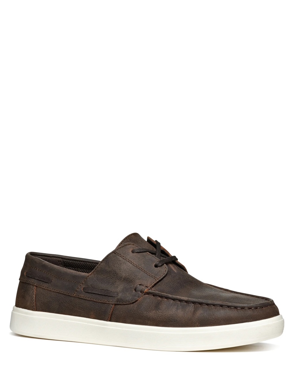 GEOX Avola Tumbled Leather Men’s Boat Shoe US9